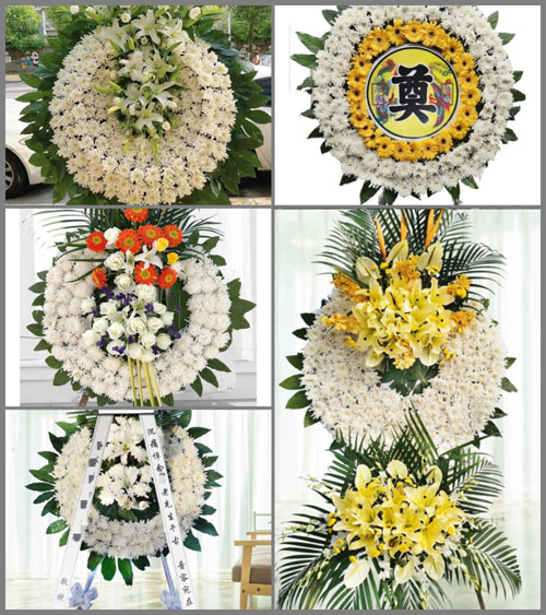 湖北黄冈市英山县草盘地镇大沟村花圈速递